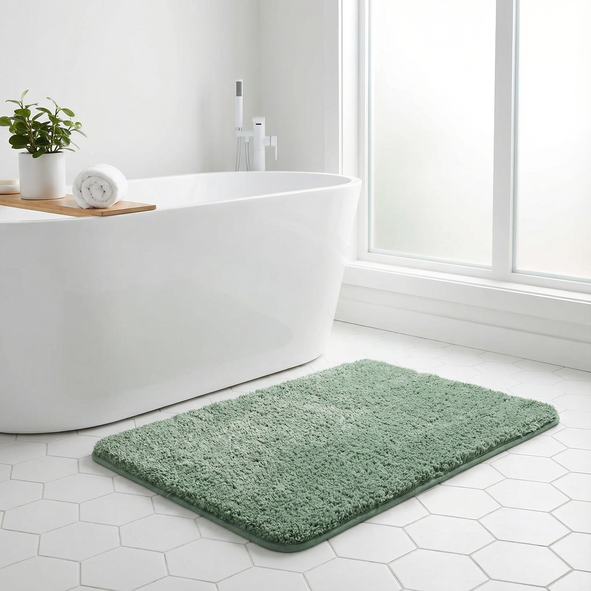 HyggeSoft | Bademåtte Moderne - Blød Vaskbar Plush