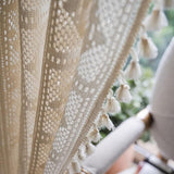 HyggeWeave | Gardiner Vintage – Vævet Mønster med Kvaster Vaskbar