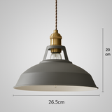 HyggeGlow | Pendellampe Industri – Farvet Metal LED