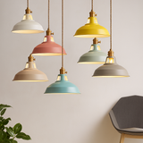 HyggeGlow | Pendellampe Industri – Farvet Metal LED