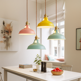 HyggeGlow | Pendellampe Industri – Farvet Metal LED