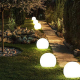 Moderne PE Globe Udendørs Havebelysning LED Genopladelig
