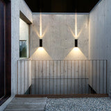 Moderne rektangulær LED udendørs væglampe 1-lys Ip65