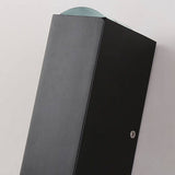 Moderne rektangulær LED udendørs væglampe 1-lys Ip65