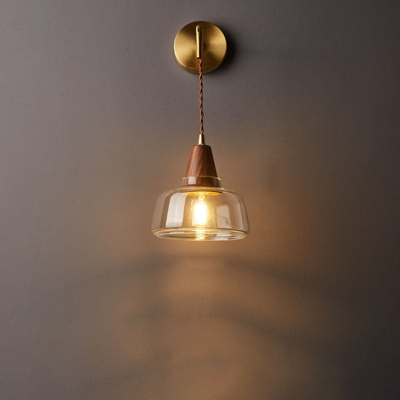 NordicAmber | Væglampe Vintage - Glas LED Dæmpbar