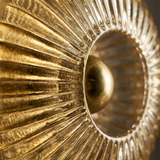 NordicAmber | Væglampe Vintage - Ribbet Glas Rund LED 1-Lys