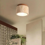 NordicAura | Loftslampe Skandinavisk - LED Travertin Træ
