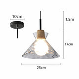NordicAura | Loftslampe Skandinavisk - Riflet Glas LED
