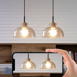 NordicAura | Loftslampe Skandinavisk - Riflet Glas LED