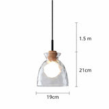 NordicAura | Loftslampe Skandinavisk - Riflet Glas LED