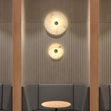 NordicAura | Væglampe Minimalistisk - LED Marmor Rund