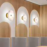 NordicAura | Væglampe Minimalistisk - LED Marmor Rund