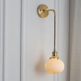 NordicAura | Væglampe Skandinavisk - Messing Riflet Glas LED