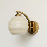 NordicAura | Væglampe Vintage - LED Riflet Glas Messing