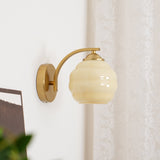 NordicAura | Væglampe Vintage - LED Riflet Glas Messing