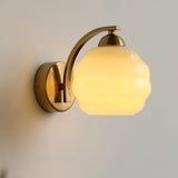 NordicAura | Væglampe Vintage - LED Riflet Glas Messing