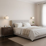 NordicAura | Væglampe Vintage - LED Riflet Glas Messing