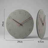 NordicCalm | Vægur Skandinavisk - Trådløs Stille Quartz Træ