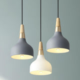 NordicDrop | Loftslampe Skandinavisk - Kegle LED Træ