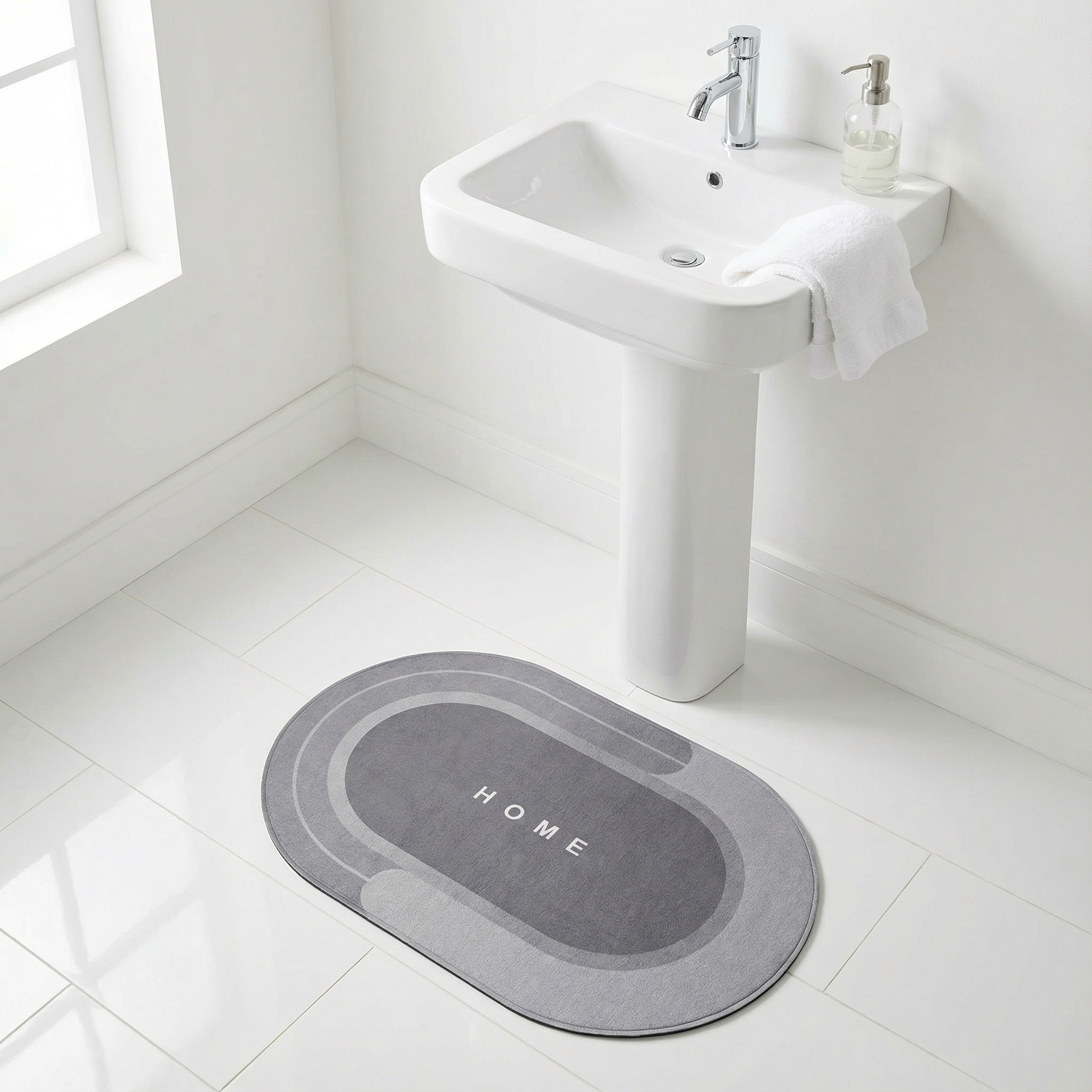 NordicDry | Bademåtte Moderne - Super Absorberende Skridsikker