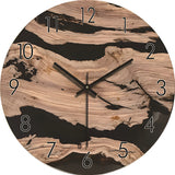 NordicForm | Vægur Minimalistisk - Trådløs Træ Quartz