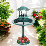 NordicGarden | Fuglebad Vintage - Solcelle LED Trådløs