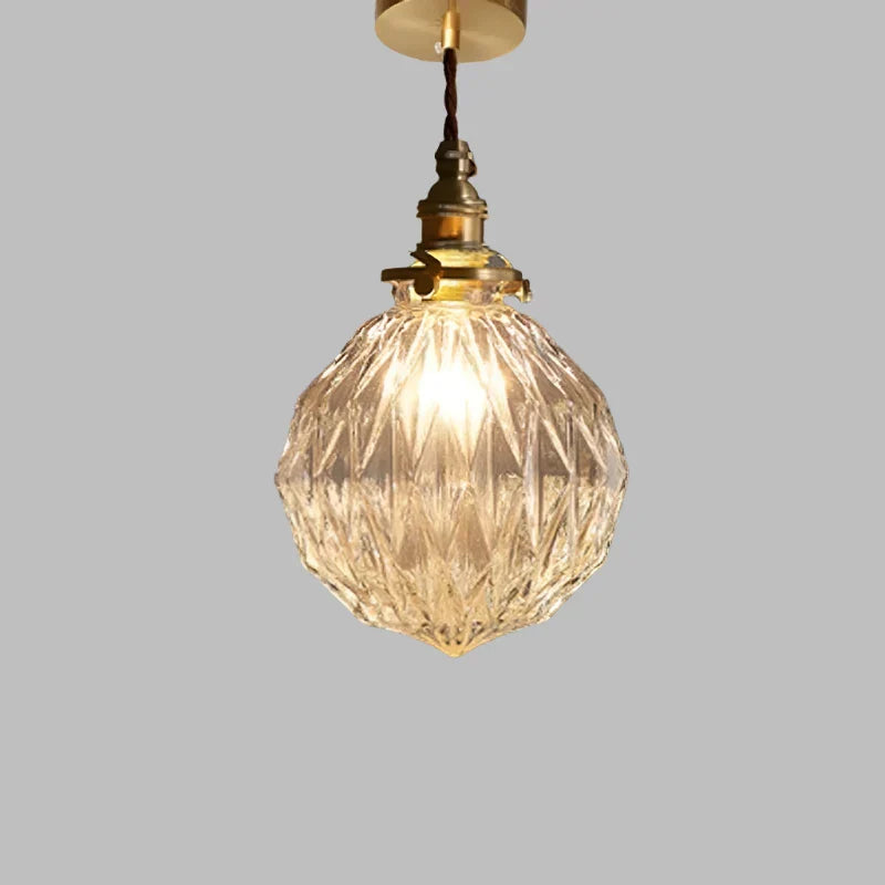 NordicGlow | Loftslampe Vintage - LED Kobber Glas