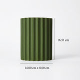 NordicGlow | Moderne Væglampe – LED Ribbet Halvcylinder