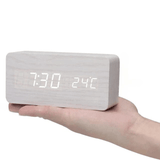 NordicGlow | Vækkeur Minimalistisk - LED Temperatur Display