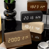 NordicGlow | Vækkeur Minimalistisk - LED Temperatur Display
