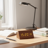 NordicGlow | Vækkeur Minimalistisk - LED Temperatur Display