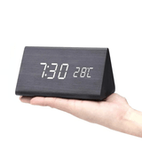 NordicGlow | Vækkeur Minimalistisk - LED Temperatur Display
