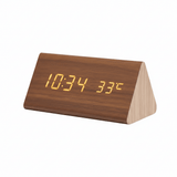 NordicGlow | Vækkeur Minimalistisk - LED Temperatur Display