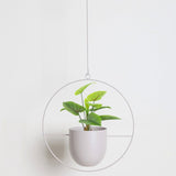 NordicHalo | Hængeplantekrukke Minimalistisk - Rundt Metal Design