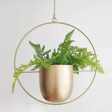 NordicHalo | Hængeplantekrukke Minimalistisk - Rundt Metal Design
