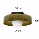 NordicHalo | Væglampe Minimalistisk - LED Glas Disk