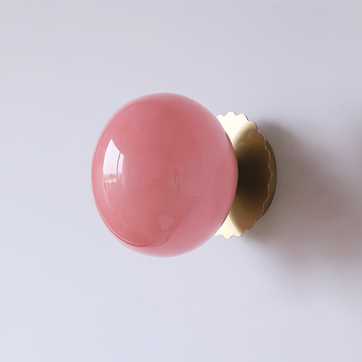 NordicHalo | Væglampe Vintage - Glas Globe Messing LED
