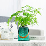 NordicHandle | Plantekrukke Moderne - Selvvandende Glas Med Læderrem