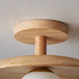 NordicHaven | Loftslampe Skandinavisk - LED Træ Dome
