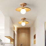 NordicHaven | Loftslampe Skandinavisk - LED Træ Dome