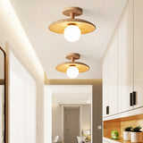 NordicHaven | Loftslampe Skandinavisk - LED Træ Dome