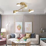 NordicLume | Loftslampe Moderne - Messing Globe LED Sputnik