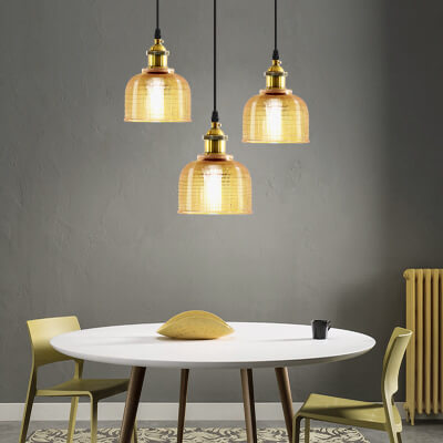NordicLume | Loftslampe Vintage - Riflet Glas LED