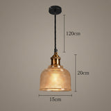 NordicLume | Loftslampe Vintage - Riflet Glas LED