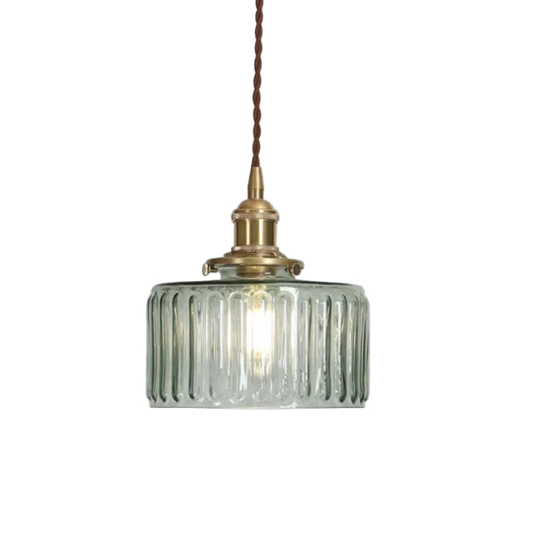 NordicLux | Pendellampe Minimalistisk - Messing Glas Rund 1-lys