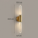 NordicLux | Væglampe Skandinavisk – Glas Messing LED
