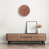 NordicLux | Vægur Minimalistisk - Trådløs Lydløs Træ