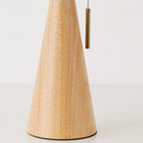 NordicMuse | Bordlampe Minimalistisk - Træ Plisseret Stof LED