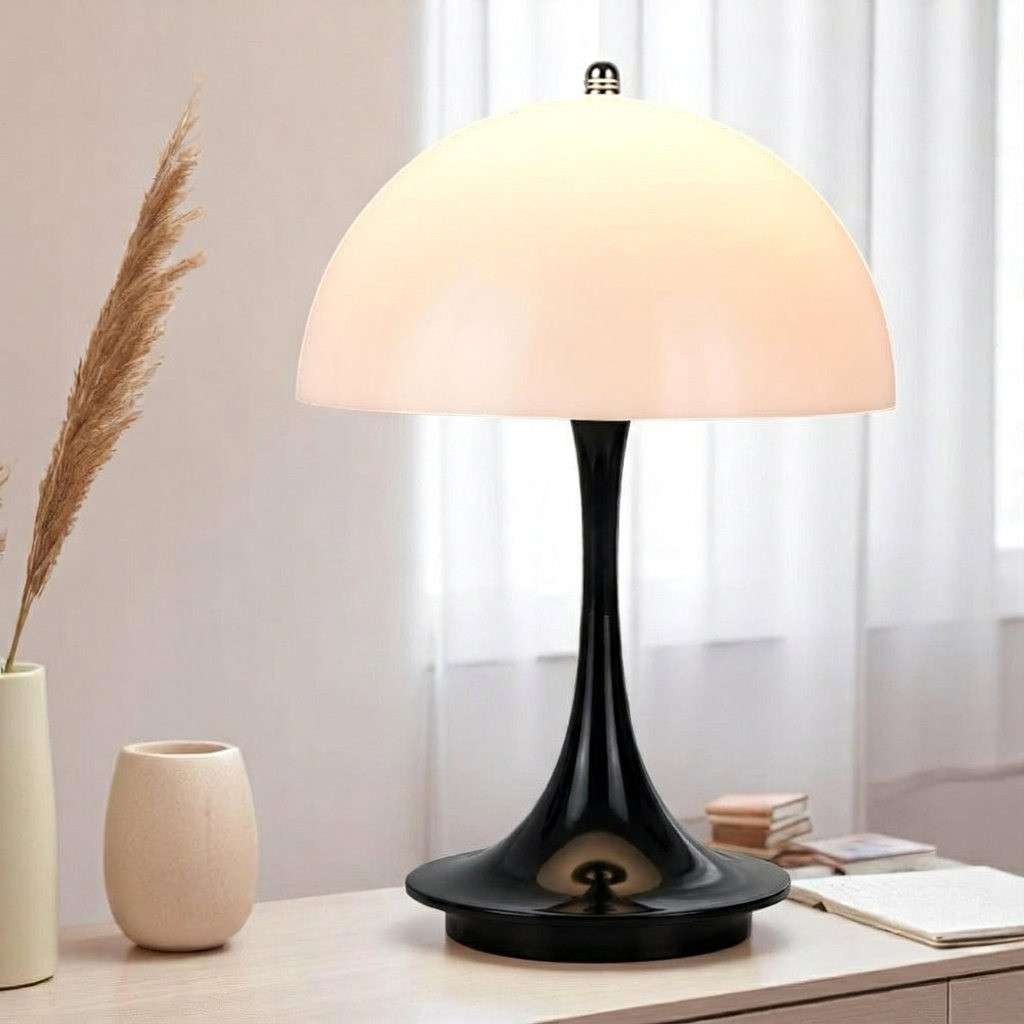 NordicMush | Bordlampe Skandinavisk - Trådløs LED Dæmpbar