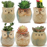 NordicOwl | Plantekrukke Skandinavisk - Mini Keramisk Design